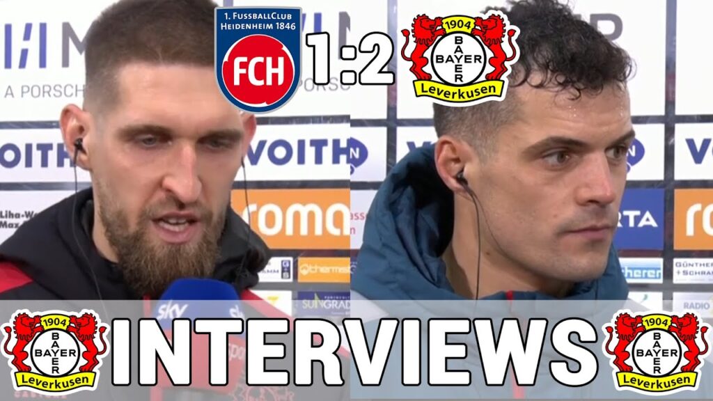 ,,Riesen Schritt nach vorne!” Granit Xhaka & Robert Andrich im Interview | Heidenheim 1:2 Leverkusen ,,Riesen Schritt nach vorne!" Granit Xhaka & Robert Andrich im Interview | Heidenheim 1:2 Leverkusen