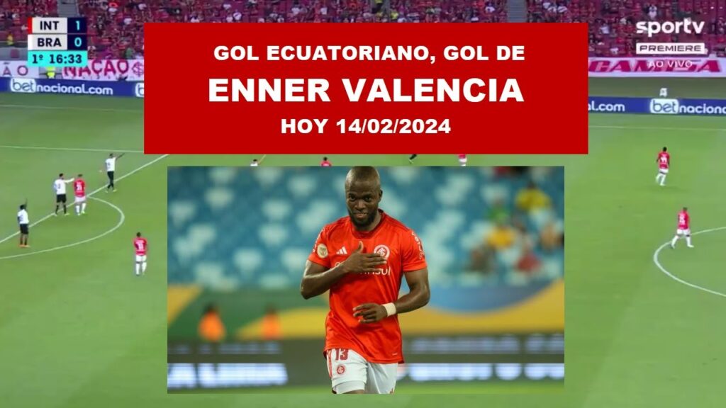 🔴NUEVO GOL DE ENNER VALENCIA HOY 14/02/2024 INTERNACIONAL 3 VS 0 BRASIL DE PELOTAS