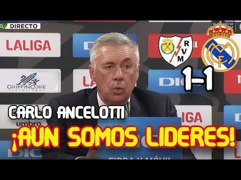 ANCELOTTI SARCÁSTICO RUEDA DE PRENSA TRAS EMPATE Y POLÉMICA CONTRA RAYO VALLECANO 1-1 REAL MADRID
