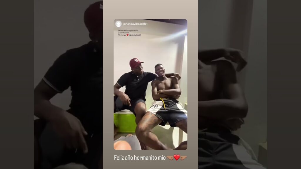 New Year's Eve with Robert Arboleda and goalkeeper Johan Padilla #shorts