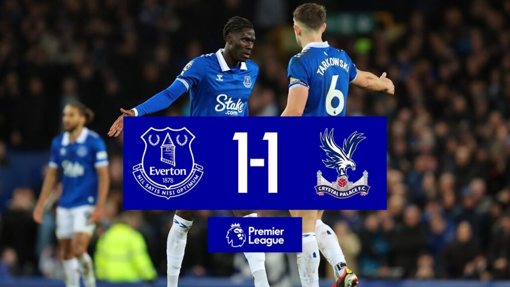 PREMIER LEAGUE HIGHLIGHTS: EVERTON 1-1 CRYSTAL PALACE