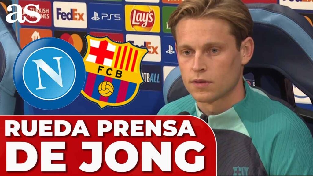 FRENKIE DE JONG, rueda de prensa, previa al NÁPOLES - BARCELONA de CHAMPIONS
