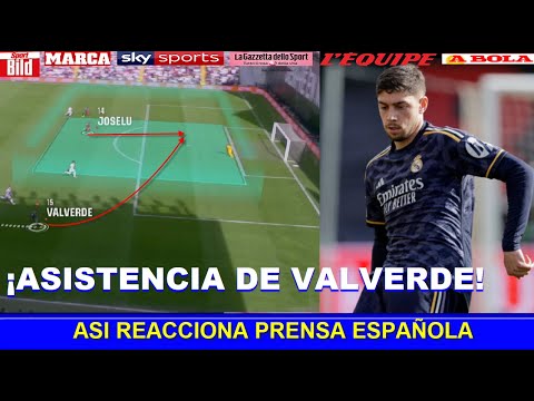 ASI REACCIONA PRENSA ESPAÑOLA a ASISTENCIA de FEDE VALVERDE RAYO VALLECANO vs REAL MADRID ASI REACCIONA PRENSA ESPAÑOLA a ASISTENCIA de FEDE VALVERDE RAYO VALLECANO vs REAL MADRID