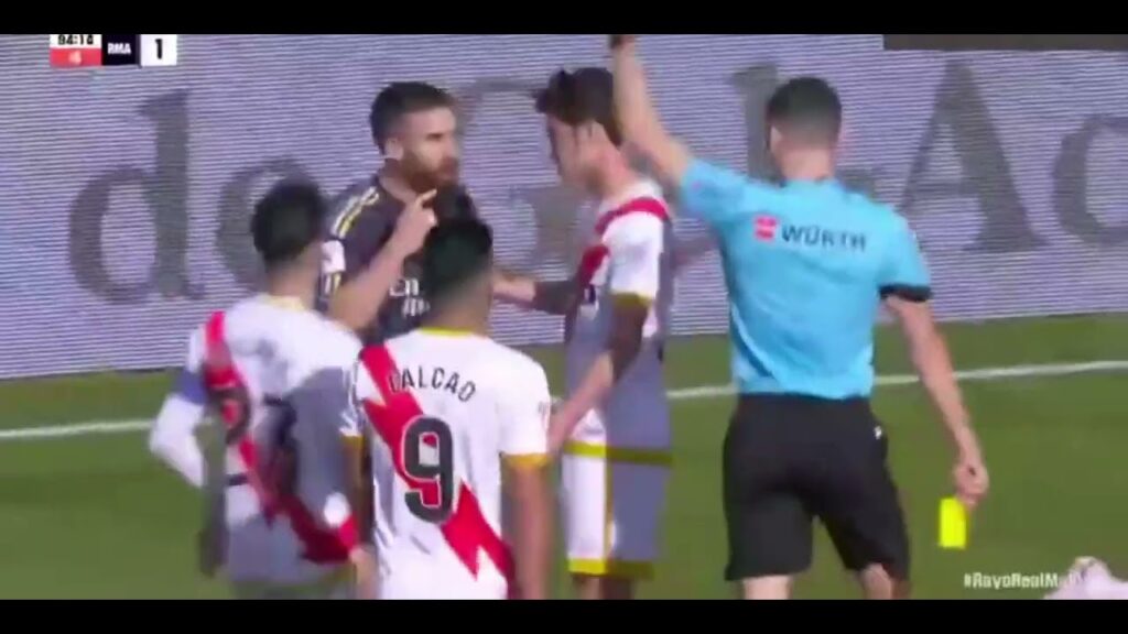 Dani Carvajal Red Card Vs Rayo Vallecano