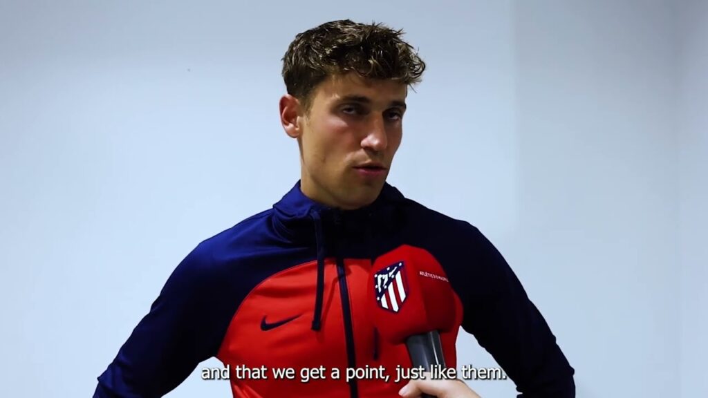 Interview with Marcos Llorente after the Madrid Derby