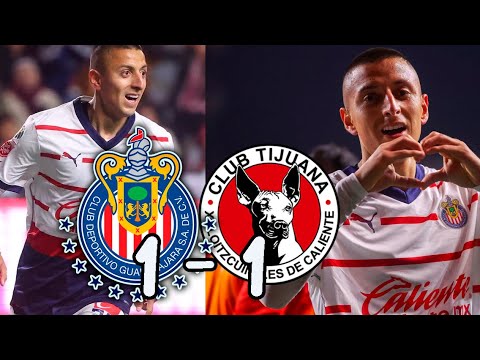 Roberto ALVARADO Logra el EMPATE de ULTIMA HORA! Ante XOLOS de TIJUANA! Clausura 2024