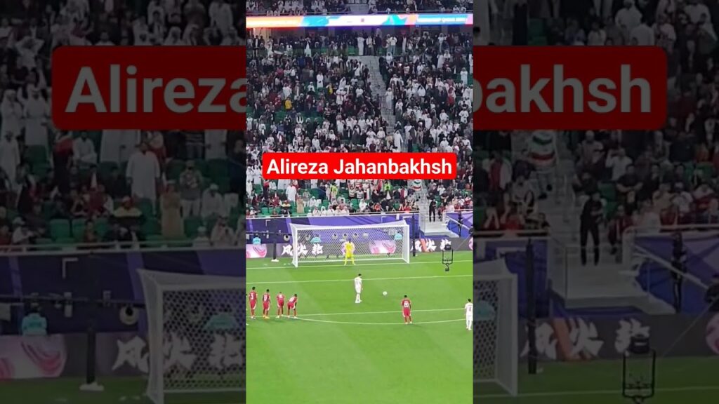 هدف التعادل لمنتخب إيران عن طربق ضربة جزاء علي رضا جهانبخش