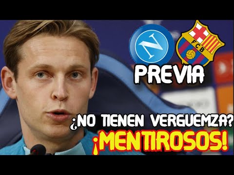 Frenkie de Jong EXPLOTA contra la PRENSA PREVIA NAPOLI VS FC BARCELONA UEFA CHAMPIONS LEAGUE
