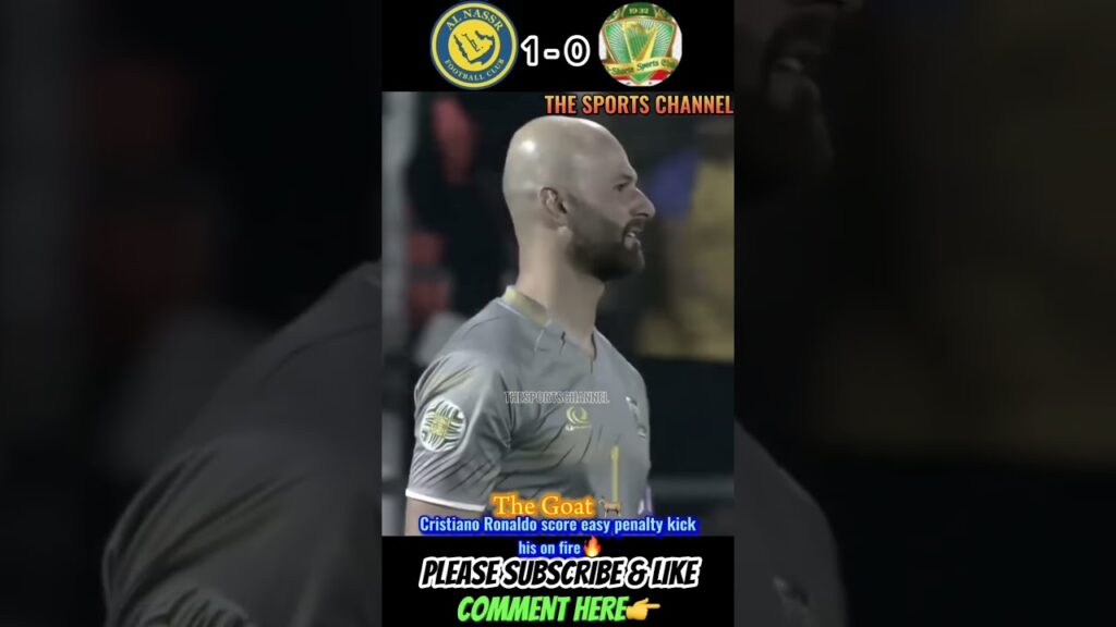 Cristiano Ronaldo Score Easy Penalty kick to secure a win for Al Nassr | #shorts