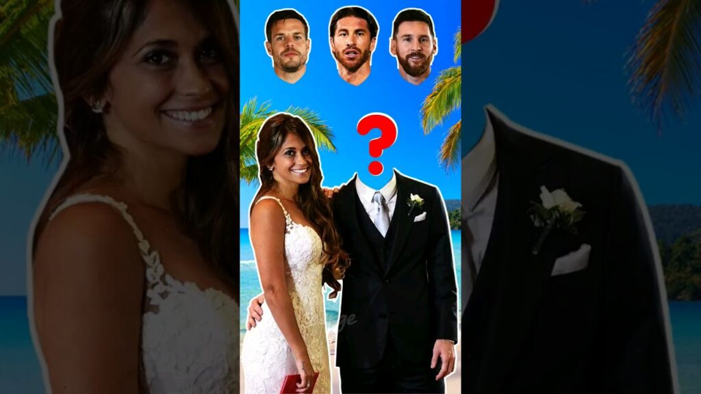 Mysterious football player with wife Ramos Messi or Azpilicueta? ⚽ #messi #ramos #football #shorts