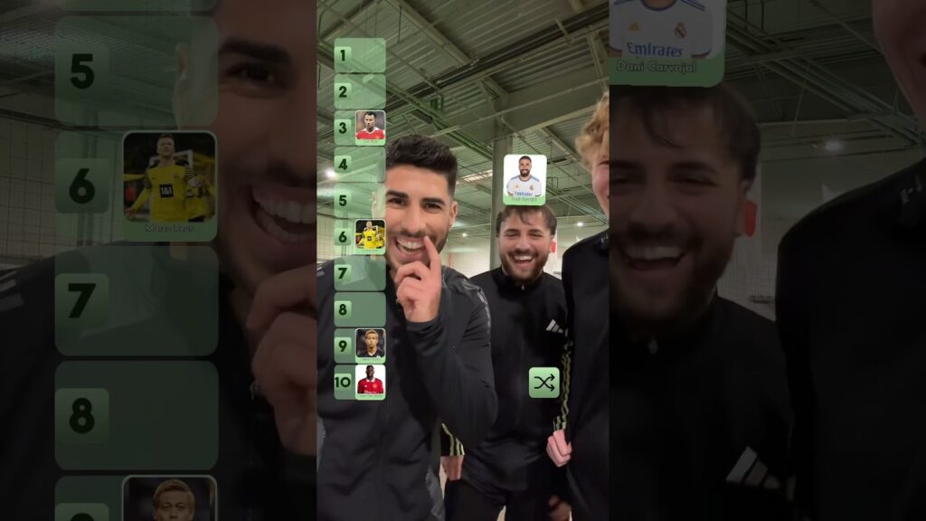 Marco Asensio classe les légendes du football😂🔥