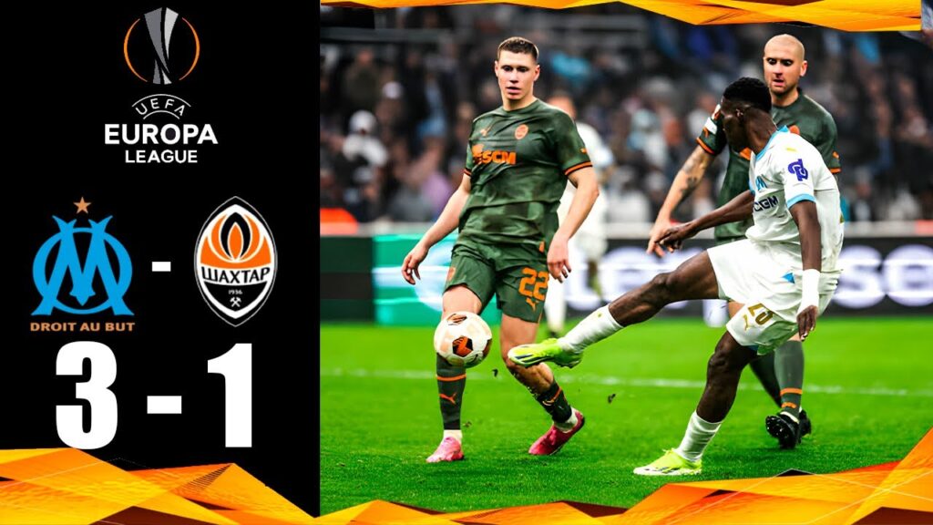 But de Ismaïla Sarr | Marseille vs Shakhtar Donetsk 3-1 Highlights | UEFA Europa League 2023-24