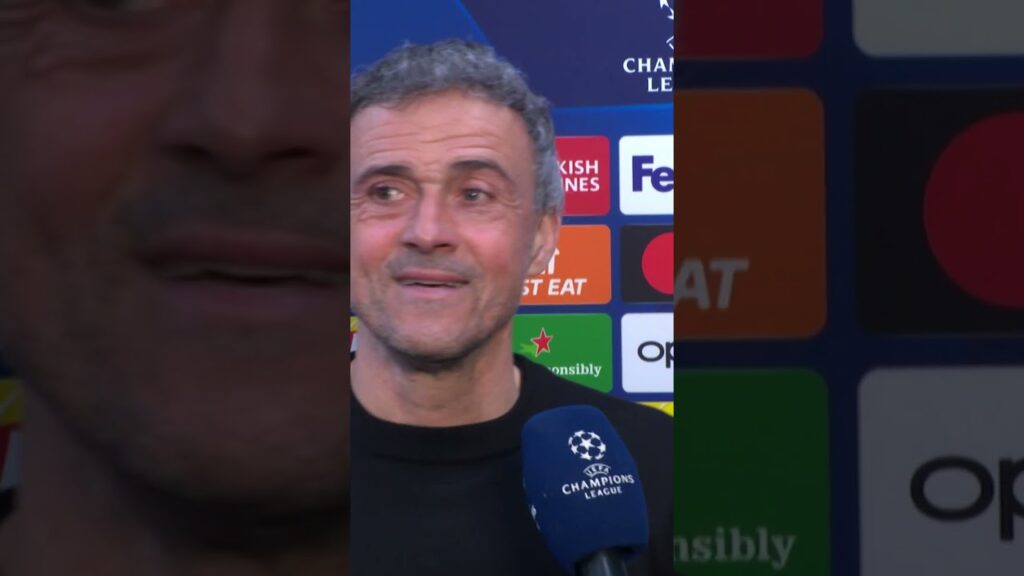 Luis Enrique is a VIBE! 🕺🤣 #UCL