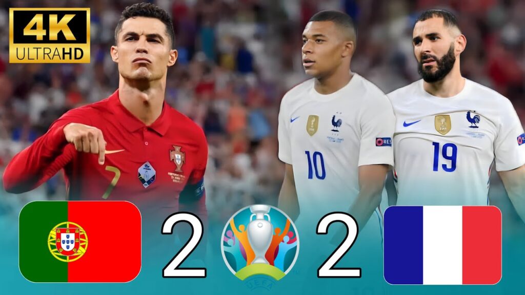 Portugal 2-2 France Euro 2020 Ronaldo vs Mbappe | 4K Ultra HD | حفيظ الدراجي | 🔥🔥