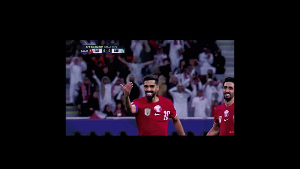 Al Haydos word class volley for Qatar #asiacup2023 #qatar #china #qatar vs china #Hassan Al Haydos