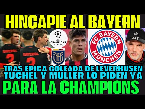 TRAS ÉPICA GOLEADA BAYERN MÚNICH ENVIÓ OFERTA POR PIERO HINCAPIÉ PARA LA CHAMPIONS LEAGUE SORPRENDE