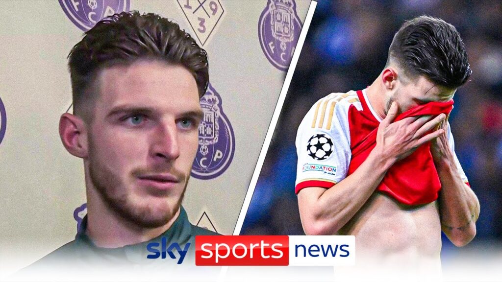 Declan Rice confident Arsenal can still progress in the UCL after losing 1-0 in 1st leg to Porto
