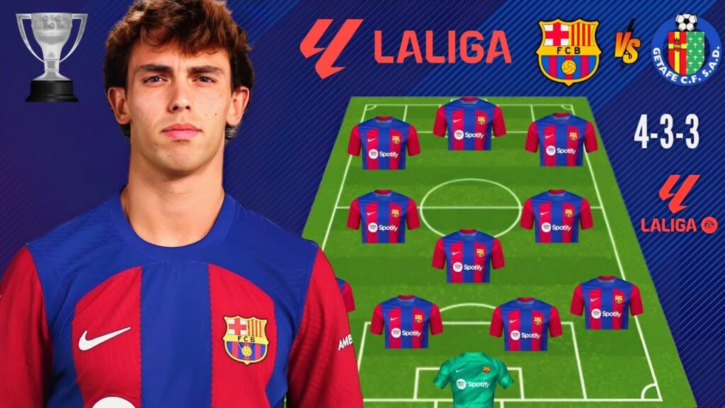 🚨BARCELONA VS GETAFE 🔥 POSSIBLE LINEUP OF BARCELONA WITH JOÃO FÉLIX (4-3-3)| BARCELONA NEWS TODAY!