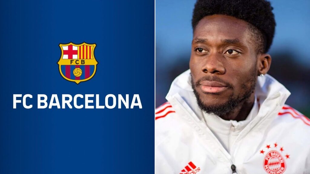 Barcelona meet with Alphonso Davies' agent...
