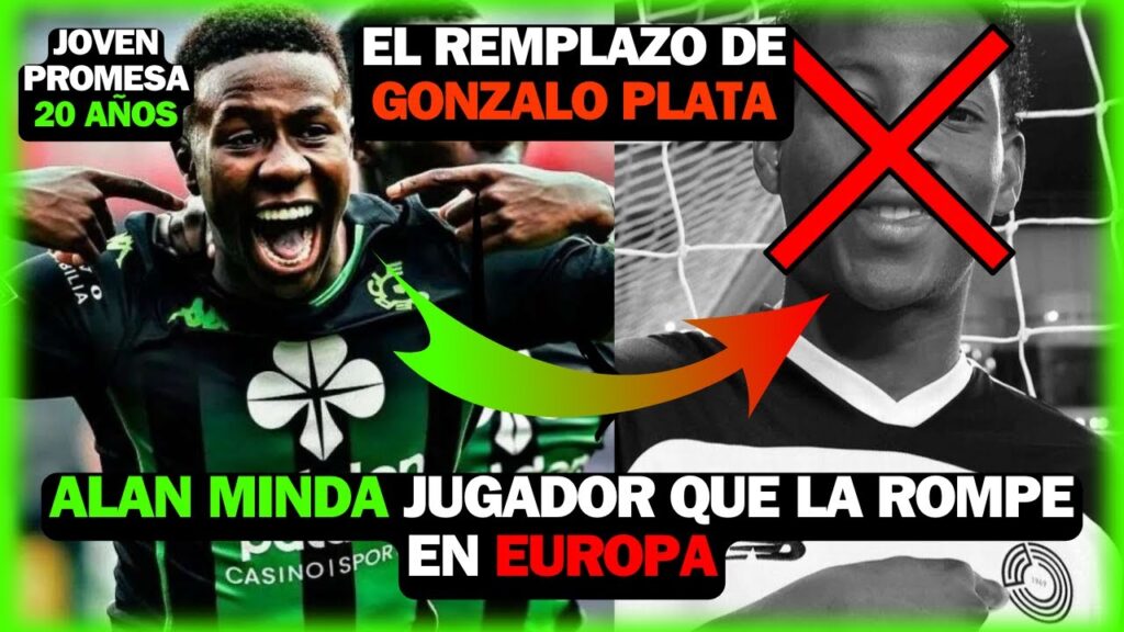 Alan Minda el REMPLAZO de Gonzalo Plata jugador que la rompe en Bélgica 20 años Alan Minda el REMPLAZO de Gonzalo Plata jugador que la rompe en Bélgica 20 años