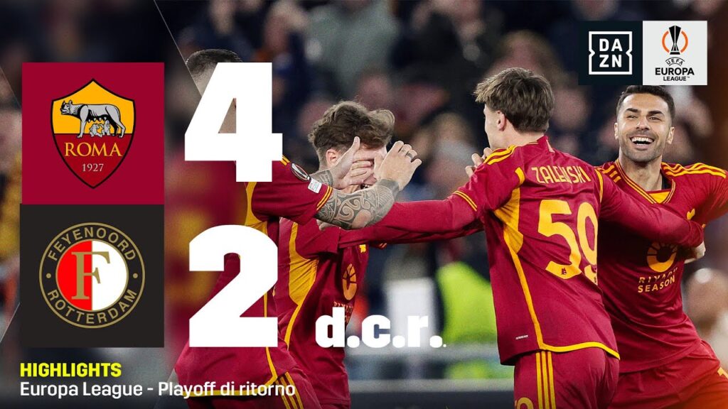 ZALEWSKI e SVILAR decidono la lotteria dei rigori: Roma-Feyenoord 4-2 d.c.r. | UEL | DAZN Highlights
