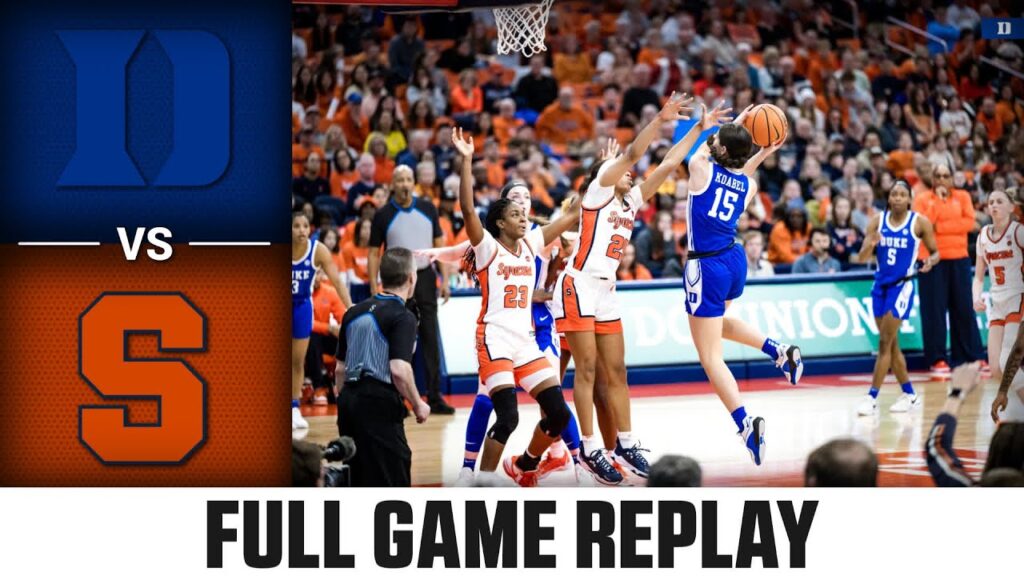 Duke vs. Syracuse Full Game Replay | 2023-24 ACC Women's Basketball
