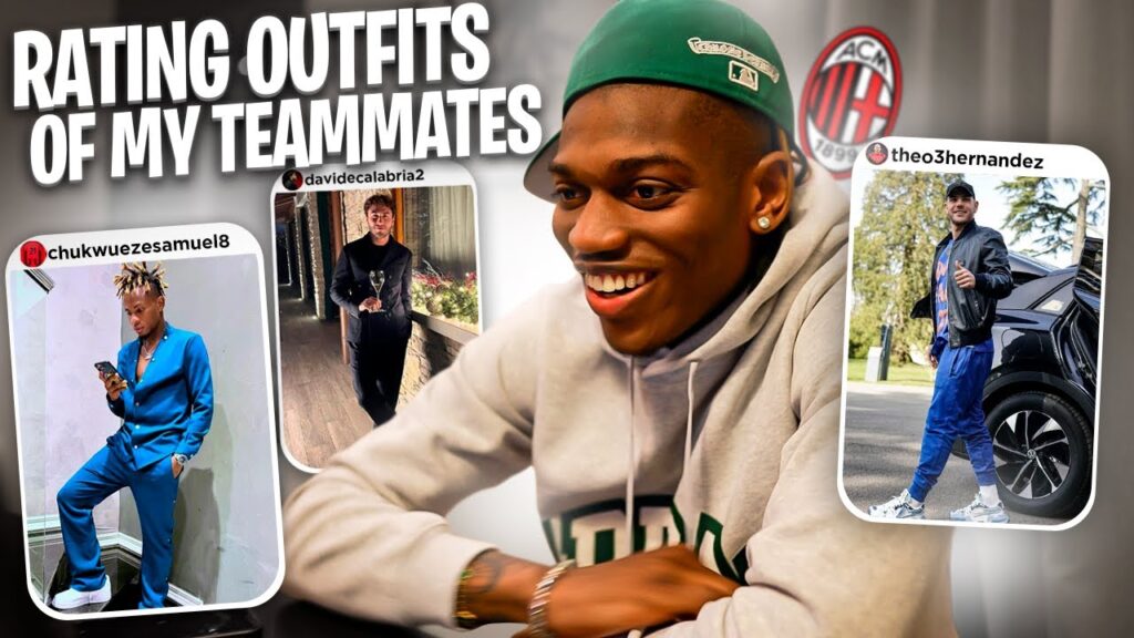 Avaliando os Outfits dos meus colegas de equipa - AC MILAN