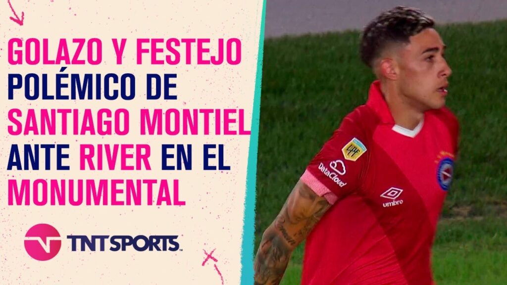 Golazo y festejo polémico de Santiago #Montiel ante #River para #ArgentinosJuniors