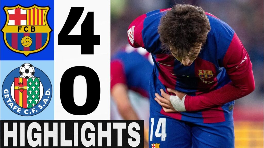 Barcelona vs Getafe 4-0 | Highlights | LaLiga 2023/24 Frenkie de Jong Goal Frenkie de Jong Hoy