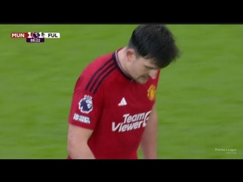 Harry Maguire Goal, Manchester United vs Fulham (1-1) Highlights || Premier League 2023-24