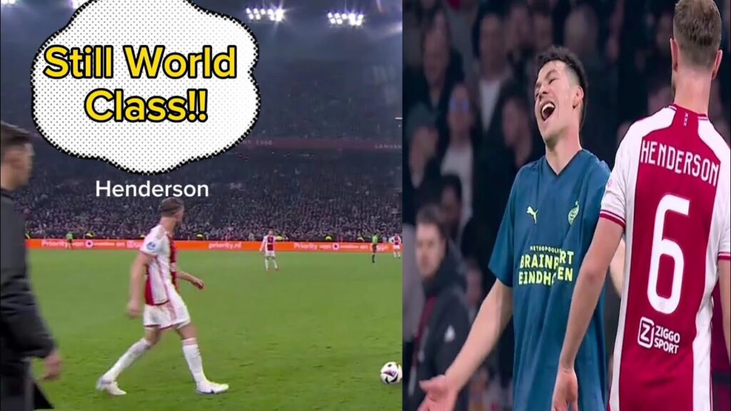 Jordan Henderson First Debut For Ajax VS Psv With Commentary