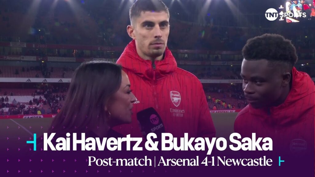 "I'M HAPPY TO WIN!" | Kai Havertz & Bukayo Saka | Arsenal 4-1 Newcastle | Premier League