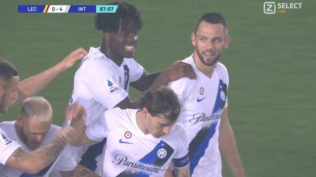 Gol di Stefan de Vrij,Lecce vs Inter(0-4) Tutti i gol e gli highlights estesi