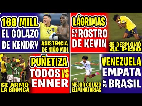 SE DESPLOMÓ! LÁGRIMAS EN ROSTRO DE KÉVIN RODRÍGUEZ X MARCAR SU PRIMER GOL ECUADOR | PUÑETIZA ENNER