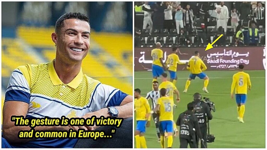 Cristiano Ronaldo's reaction to his one-match ban and $5,300 fine for alleged offensive gesture 🤔