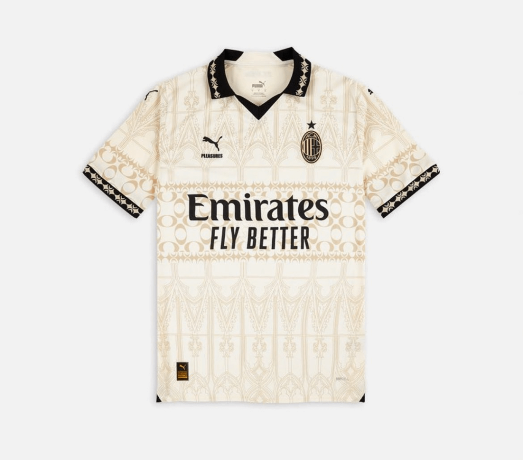 The goalkeeper jersey designed by Pleasures for Milan 👀