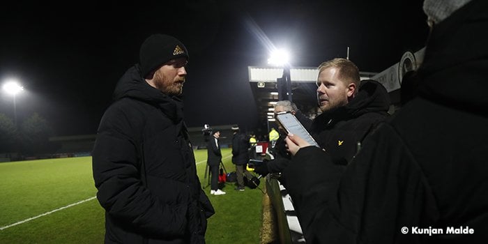 Jonas Eidevall reacts to 4-0 victory over LCL