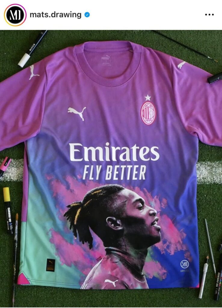 This guy doesn't miss. Amazing custom jerseys. Newest is Leao, but he's made other Milan shirts as well before.