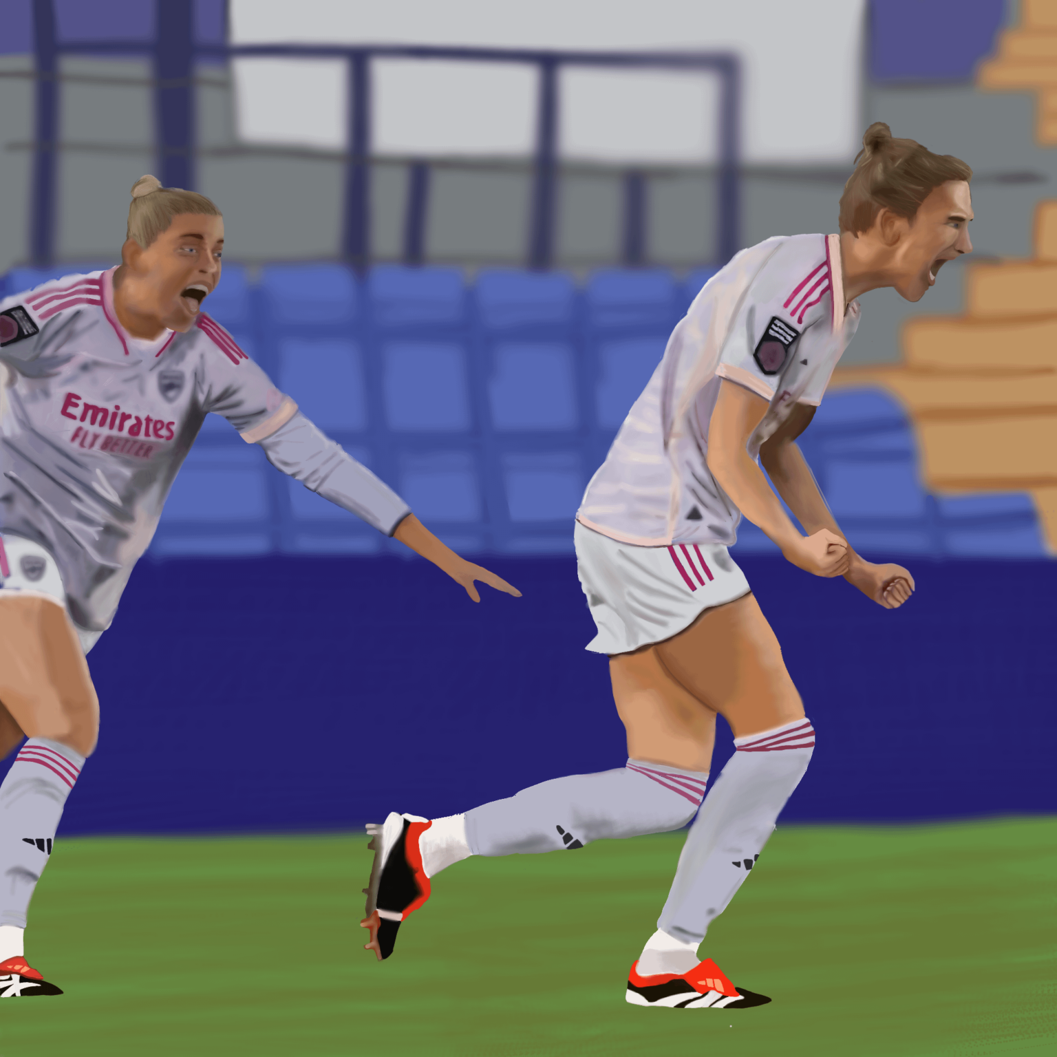 Viv's first goal back!