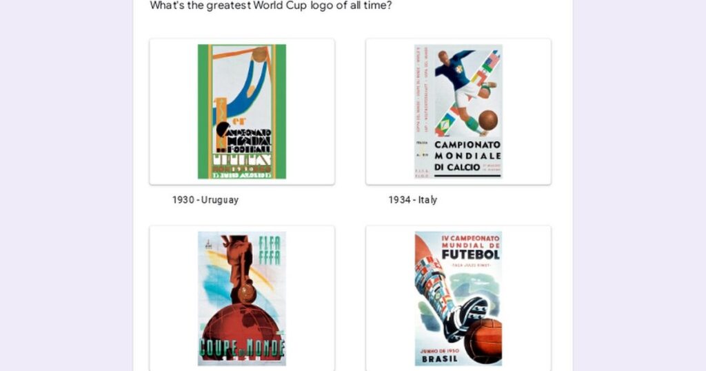 With the introduction of 2030 official logo, vote your favorite ever World Cup logo.