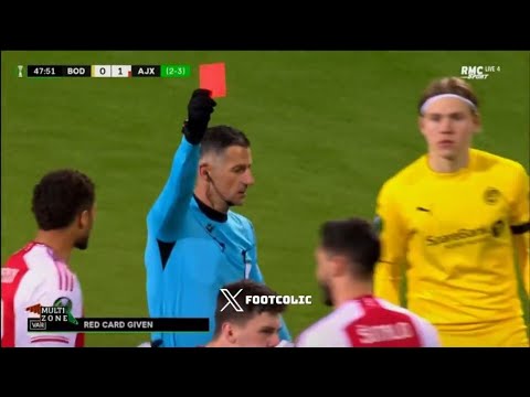 Josip Šutalo Red Card ♦️,Bodo Glimt vs Ajax (0-1) All Goals and Extended Highlights