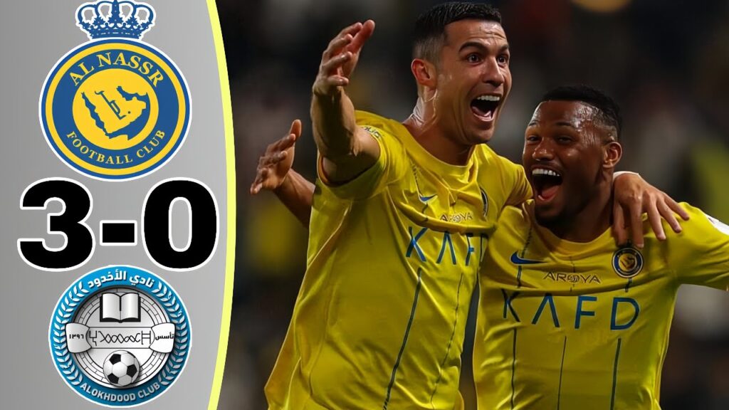 Ronaldo 2 Goals 🔥 Al-Nassr vs Al Akhdoud 3-0 Saudi Pro League Highlights All Goals 2023