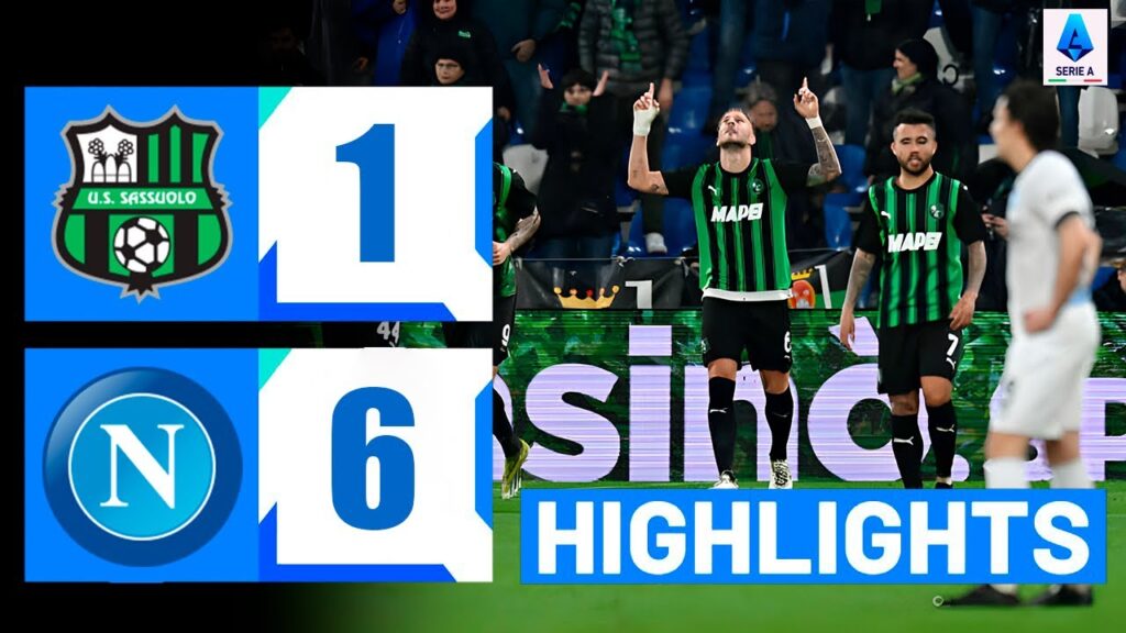 gol de Uroš Račić oggi | Sassuolo vs Napoli 1-6 Extended Highlights | Serie A TIM 2023/24