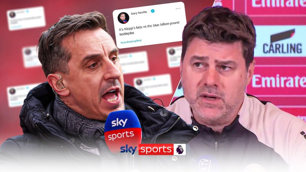 Mauricio Pochettino responds to Gary Neville’s “bottle-jobs” tag 👀 Mauricio Pochettino responds to Gary Neville's "bottle-jobs" tag 👀