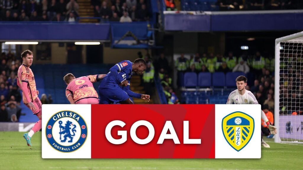 GOAL | Nicolas Jackson | Chelsea 1-1 Leeds United | Fifth Round | Emirates FA Cup 2023-24