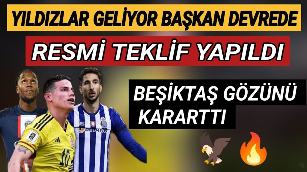 Beşiktaş’tan yıldız hamlesi! James Rodríguez, Renato Sanches, ve Marko Grujic, | BJK TRANSFER HABERİ Beşiktaş'tan yıldız hamlesi! James Rodríguez, Renato Sanches, ve Marko Grujic, | BJK TRANSFER HABERİ