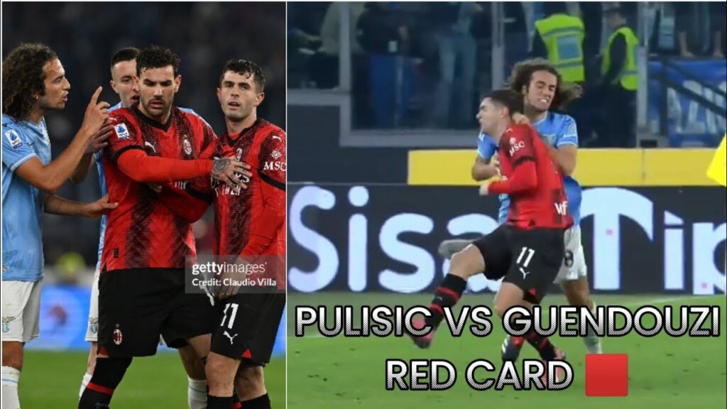 PULISIC VS GUENDOUZI RED CARD 🟥