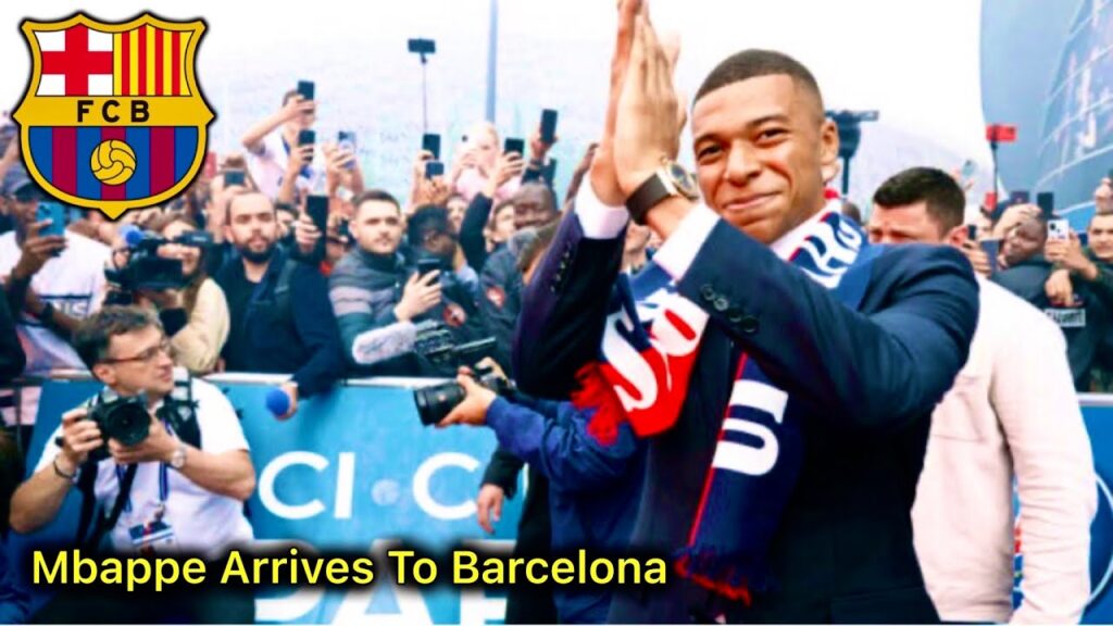 Officiall Kylian Mbappe Arrives In FC Barcelona With Fans Welcome Signing Contract Until June 2028