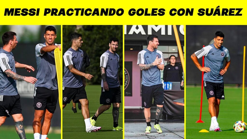 MESSI PRACTICANDO GOLES JUNTO A LUIS SUÁREZ EN EL INTER MIAMI | FUTBOL HOY 2024