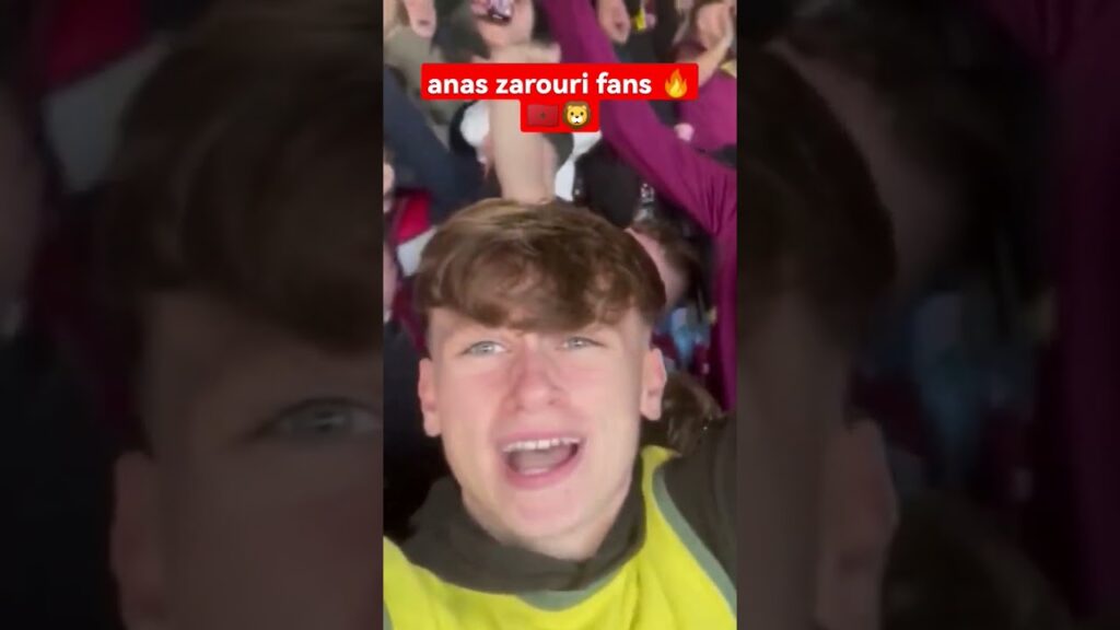 شاهد حب جماهير بيرنلي الإنجليزي للاعب المنتخب المغربي أنس زروري || Anas zaroury fans